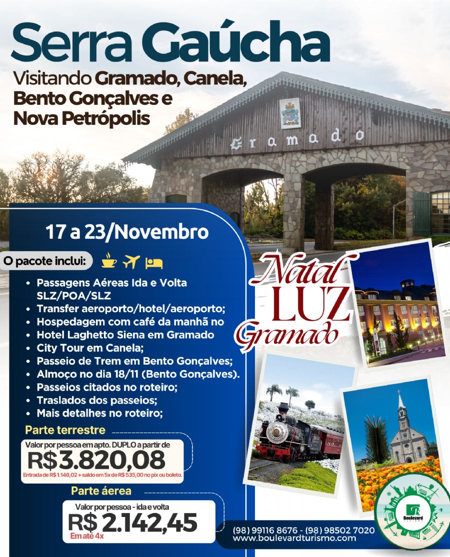 Serra Gaúcha com Natal Luz